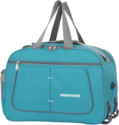 PROVOGUE (Expandable) Travel Luggage Duffel Large Capacity(Teal grey) Duffel With Wheels (Strolley)