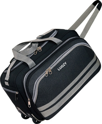 LUGZY (Expandable) TOR2-BLACK_15 Duffel With Wheels (Strolley)