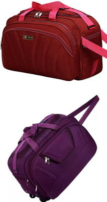 pryde (Expandable) @AL-RED1 & AM-1L_@ Duffel With Wheels (Strolley)