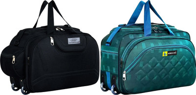 REBECCA 21 inch/53 cm (Expandable) Travel Duffel Bag/Duffel Strolley Bag With Smooth Wheels Duffel With Wheels (Strolley)