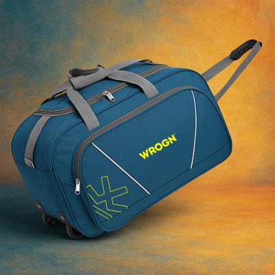 WROGN (Expandable) Premium 75L Unisex Luggage Bag For Tours & Travels Duffel With Wheels (Strolley)
