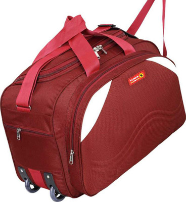 S.K.DAYNA Polyester Light Weight 40 L Travel Duffle Bag with Spacious Compartment Duffel With Wheels (Strolley)