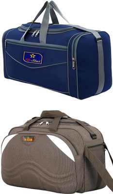 B STAR B (Expandable) Water-Resistant Travel Duffle Bag with Adjustable Shoulder Strap Duffel With Wheels (Strolley)