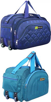Inte Enterprises (Expandable) the super premium heavy duty lightweight luggage bag Duffel Strolly Bag Duffel With Wheels (Strolley)