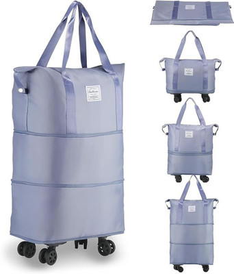 LOGGIN (Expandable) Rolling Duffle Bag with Wheels, Expandable Foldable Duffle Bag with Wheels Duffel With Wheels (Strolley)