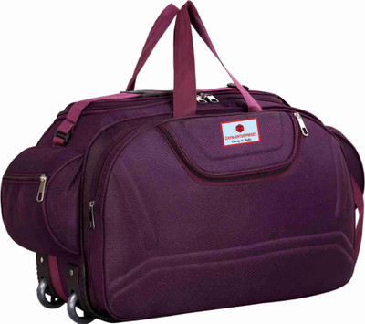 Zayn Enterprises (Expandable) Premium Quality Strolley Duffle Bag With 65 L Handing Capacity Lightweight Styli Duffel With Wheels (Strolley)