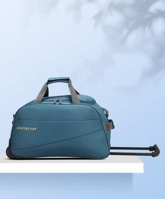 ARISTOCRAT ROOKIE DFT 62 (E) TEAL BLUE Duffel With Wheels (Strolley)