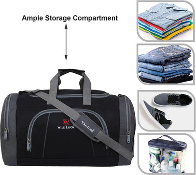 Alson Duffle Luggage (Expandable) WL_6_BLACK luggage bags, travel bags, men luggage duffle bags,air bags men Duffel Without Wheels