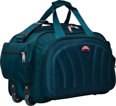 sky spirit (Expandable) super premium heavey duty 60L polyester lightweight luggage bag Duffel With Wheels (Strolley)