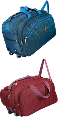 Inte Enterprises (Expandable) the super premium heavy duty lightweight luggage bag Duffel Strolly Bag Duffel With Wheels (Strolley)