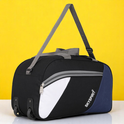 sky spirit 40 Litres Duffle Bag – Travel with Ease & Style For Men And Women Duffel With Wheels (Strolley)