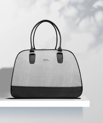 FLYIT (Expandable) Travel Duffel Bag Grey Duffel Without Wheels (White) Small Travel Bag - (30x40x21) Duffel Without Wheels