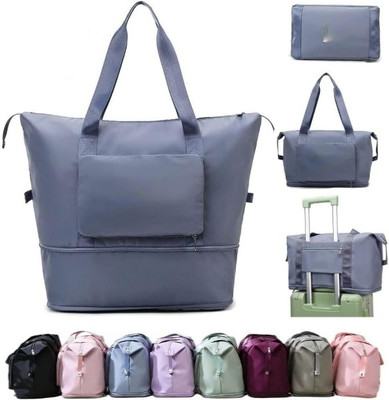 ABBASI (Expandable) Foldable Duffle Bag for Travelling Waterproof Large Expandable Luggage Bag Duffel Without Wheels