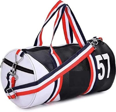 Lovva Paris (Expandable) Unisex Casual PU Leather 57, Shoulder & Cross-Body Gym Duffel Bag for Men Women Gym Duffel Bag