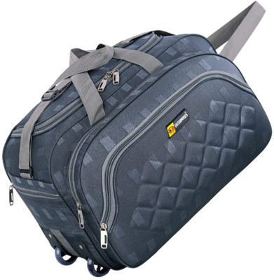K.S ENTERPRISES (Expandable) unisex expandable waterproof polyester lightweight duffel bag large capacity Duffel With Wheels (Strolley)