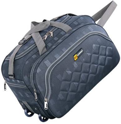 K.S ENTERPRISES (Expandable) unisex expandable waterproof polyester lightweight duffel baglarge capacity Duffel With Wheels (Strolley)