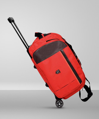 Dejan 20 inch/50 cm Soft Sided Polyester Luggage Trolley Duffle Bag Duffel With Wheels (Strolley)