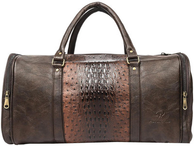 RSN (Expandable) Leatherette Stylish & Spacious Weekender Duffle Bag for Travel Duffel Without Wheels
