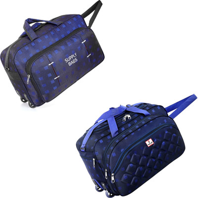 TRENDLINK (Expandable) D_Box Blue_001 / TL-WH-BLUE-BOX-001 Duffel With Wheels (Strolley)