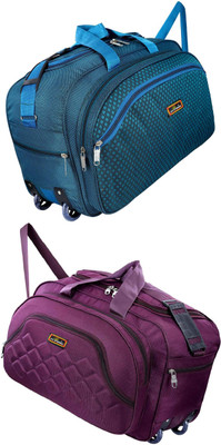 Inte Enterprises (Expandable) the super premium heavy duty lightweight luggage bag Duffel Strolly Bag Duffel With Wheels (Strolley)