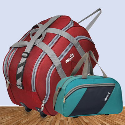 Blue Star Luggage (Expandable) WDB-1172 and DB-1150 Stylish Duffle Combo High-Quality Duffel With Wheels (Strolley)