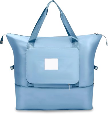 SNDIA (Expandable) Nylon 40 Cm Foldable Travel Duffel Bag For Women Gym Duffel Bag