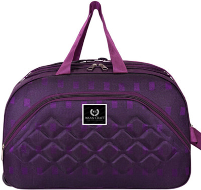Waan Craft (Expandable) LE2TONE-DFCHECKED Duffel With Wheels (Strolley)