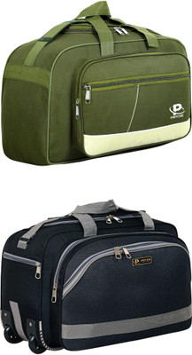 pryde (Expandable) @D1-GREEN AF & TOR1-BLACK_@ Duffel With Wheels (Strolley)
