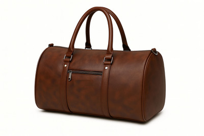 TagVin (Expandable) Faux Leather Duffel Bag | Stylish Gym Bag | Shoulder Travel Bag Duffel Without Wheels