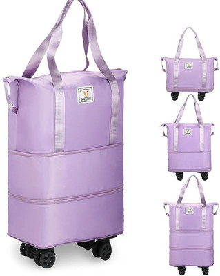 Ankit International (Expandable) 78L Duffel Trolley Bags for Travel, Luggage Expandable Bags Duffel With Wheels (Strolley)