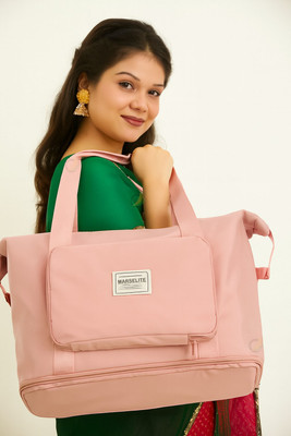 MARSELITE (Expandable) New Stylish Foldable Duffel for Travel – Lightweight Spacious Shoulder Bag Duffel Without Wheels