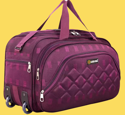 Poruvok (Expandable) EXPANDABLE DUFFEL BAG - MEN & WOMEN WITH ZIP CLOSURE DUFFEL BAG Duffel With Wheels (Strolley)