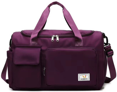 AARON INC 33L Foldable Gym Travel Duffel Bag Dry Wet Separated Sport Duffle Bags Duffel Without Wheels