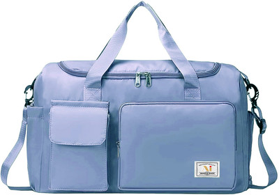 PRAHAN INTERNATIONAL 33L Foldable Gym Travel Duffel Bag Dry Wet Separated Sport Duffle Bags Duffel Without Wheels