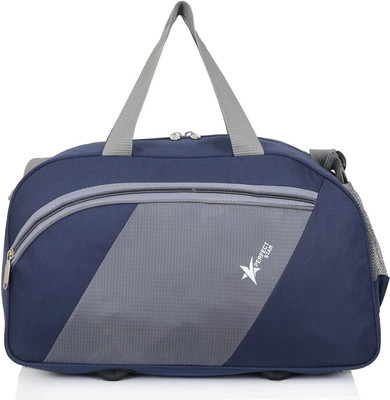 PERFECT STAR 40 L Hand Duffel Bag 12 inch 9.5 inch 20 inch Stylish Light Weight Small Travel Duffel Bag For Men & Women Quality Tested Luggage Bag - Grey - Regular Capacity {Navy Blue } Duffel Without Wheels PERFECT STAR 40 L Hand Duffel Bag 12 inch 9.5 inch 20 inch Stylish Light Weight Small Travel Duffel Bag For Men & Women Quality Tested Luggage Bag - Grey - Regular Capacity {Navy Blue } Duffel Without Wheels
