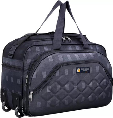 SAKSHI FASHION (Expandable) Duffle Wheeler Bag for Travel Luggage Bag with Adjustable Handle Large Capacity Duffel With Wheels (Strolley)