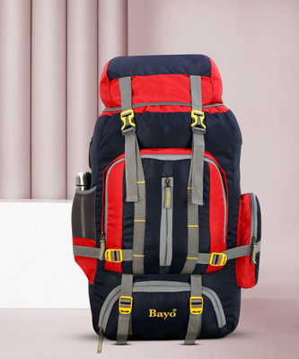 bayo (Expandable) Navy Blue 65 Liter 26×14 Inches Water Resistance Travel Backpack for Outdoor Sport mountaineering trekking Camping & Hiking Rucksack Bag Duffel Without Wheels