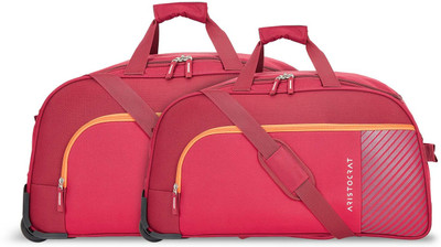 ARISTOCRAT 25 inch/63 cm SMASH DFT (H) 54 + 64 RED Duffel With Wheels (Strolley)