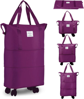 ABDUL ENTERPRISES (Expandable) Rolling Foldable & Expandable Duffle Bag with Wheels and Handle for Travel Duffel With Wheels (Strolley)