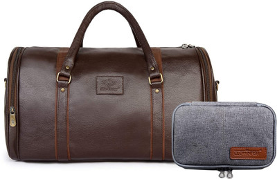 The CLOWNFISH Combo of Gypsy Synthetic 47 cms Travel Duffle & Travel Pouch Toiletry Bag Kit Duffel Without Wheels