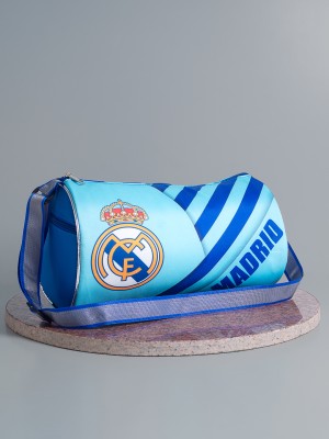 Golden peacock Real Madrid FC Printed Duffel Bag For Kids Duffel Without Wheels