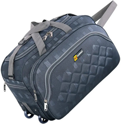 K.S ENTERPRISES (Expandable) unisex expandable waterproof polyester lightweight duffel baglarge capacity Duffel With Wheels (Strolley)