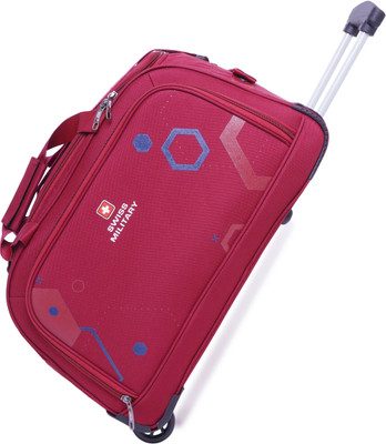 SWISS MILITARY Sprint Polyester 60 cm Stylish Travel Duffel Trolley with Wheels Duffel With Wheels (Strolley)