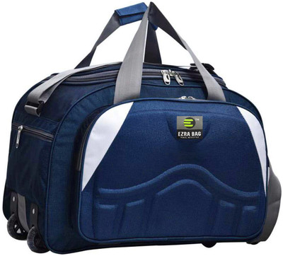 ezra 20 inch/50 cm (Expandable) Fancy Men & women 60L Duffel Strolley Bags Duffel With Wheels (Strolley)