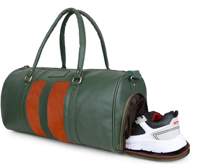 GOLD SKY Unisex Weekender Travel Duffle Bag with Shoe Compartment Duffel Without Wheels