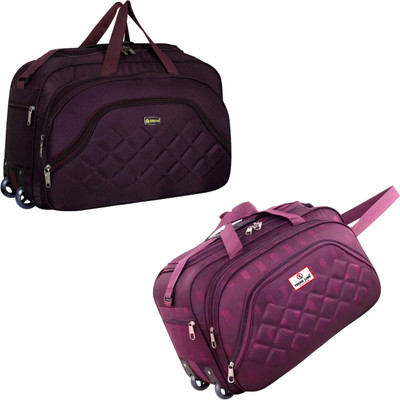 TRENDLINK (Expandable) SB-WB-13-14 / TL-WH-PURPLE-BOX-001 Duffel With Wheels (Strolley)