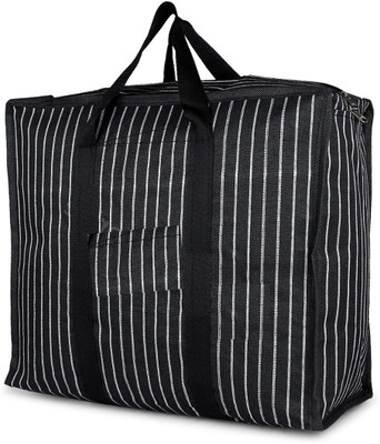 E SAP (Expandable) ES Canvas Shopping Bag (1Pcs) Black_16 Duffel Without Wheels