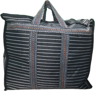 E SAP (Expandable) DC Shopping Bag Black (Small) Grey patta (1 Pcs)_16 Duffel Without Wheels