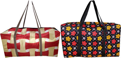 HDP Expandable Beautiful print cloth Travel Duffel Bag_Stylish_bags Duffel Without Wheels