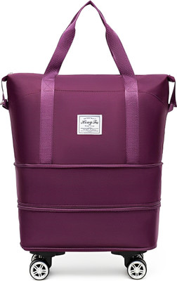 Haya (Expandable) Expandable Foldable Duffle Bag With Wheel Duffel With Wheels (Strolley)